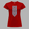 Футболка жіноча з патріотичним принтом "Вишиванка хрестик в квадрат" (011103), фото 4
