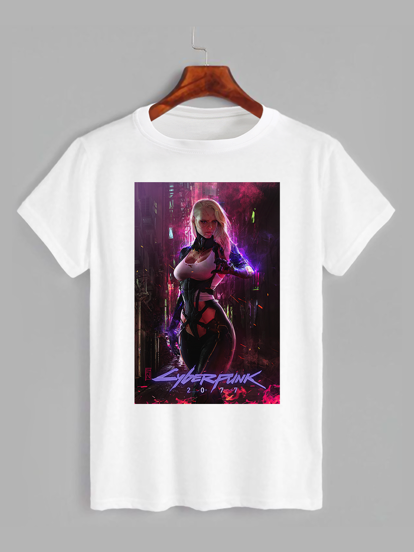 Футболка з принтом Cyberpunk 2077 (Кіберпанк 2077) (2509)