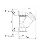 Фільтр SD Forte 1/2" для води SF124W15, фото 2