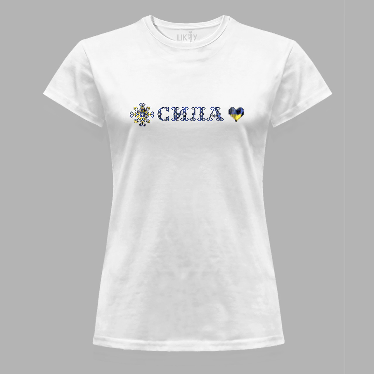 Футболка жіноча з патріотичним принтом "Сила" (011109), фото 1