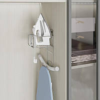 Тримач-органайзер для праски та дошки 200х200х380 хром, S-6619-C