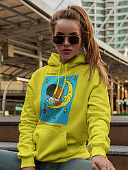 Худі на день закоханих з принтом Love is - затишно влаштуватися (0226)