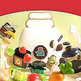 Дитяча велика іграшкова ігрова кухня для дівчаток з парою водою посудом та звуками Висота 100 см 101 деталь, фото 4