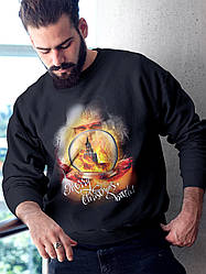 Світшот чоловічий з новорічним принтом Merry Christmas - santa