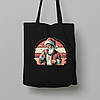 Екосумка шопер з бавовни 38х40см з новорічним принтом "Доброго ранку, Санта" (0211315), фото 2