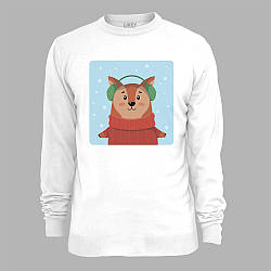 Світшот з новорічним принтом "Зимова лисичка" (0211320)