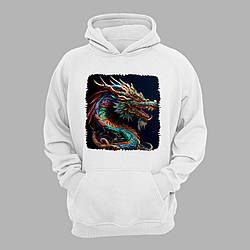 Худі з принтом "Кольоровий дракон" (231014)