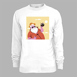 Світшот з новорічним принтом "Санта з коктейлем" (0211329)