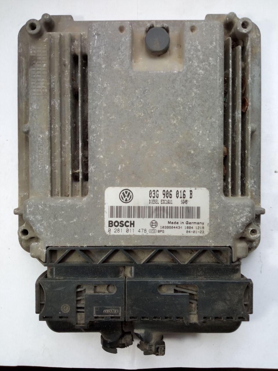 Електронний блок керування Volkswagen Bosch 0 281 011 478 / 0281011478 / 03G 906 016 B / 03G906016B