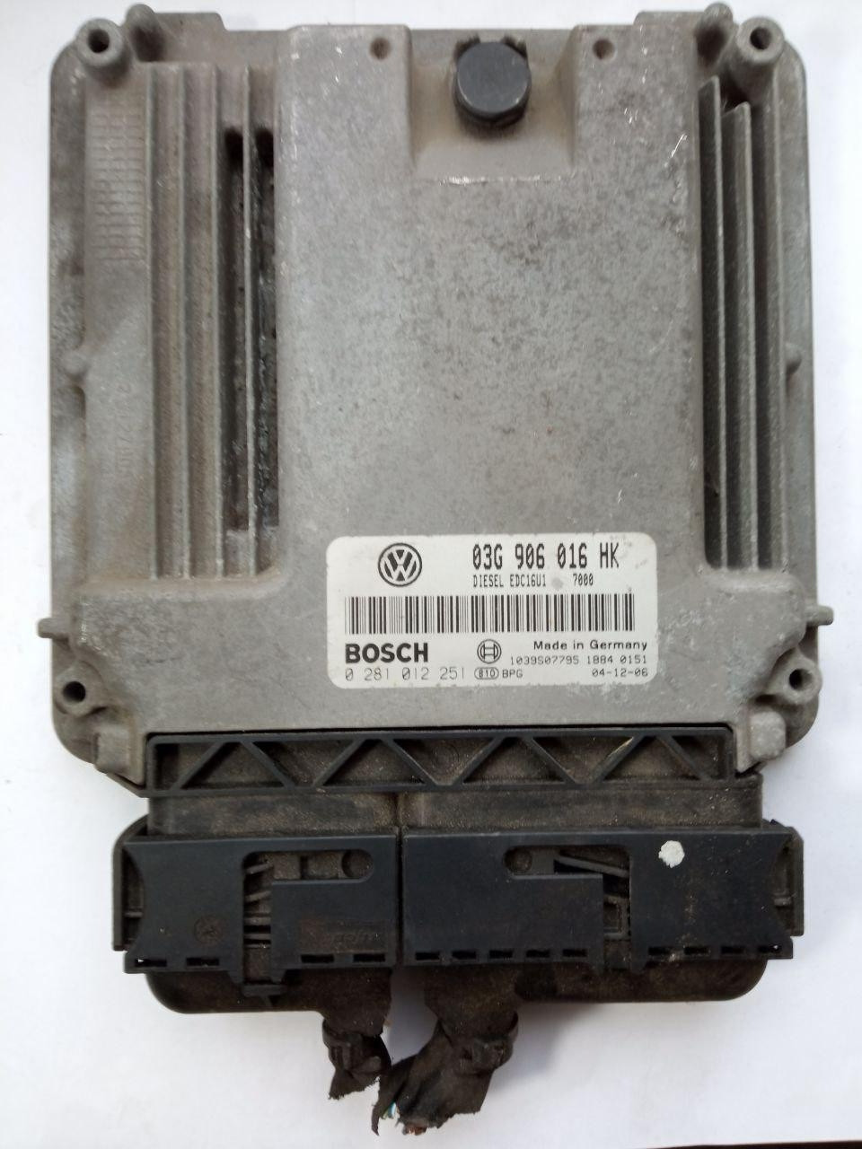 Електронний блок керування Volkswagen Bosch 0 281 012 251 / 0281012251 / 03G 906 016 HK / 03G906016HK