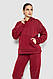 Спортивний костюм жіночий на флісі, колір бордовий, 177R055, фото 2