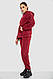 Спортивний костюм жіночий на флісі, колір бордовий, 177R055, фото 3