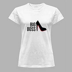 Футболка жіноча з принтом "Big Boss під підбором (Біг Бос під підбором)" (1947)
