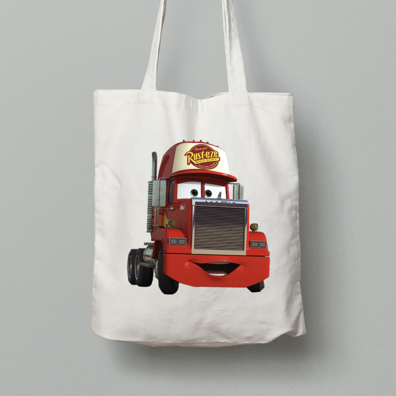 Екосумка шопер з бавовни 38х40см з принтом "Тачки - Вантажівка Мак" (24012140), фото 1