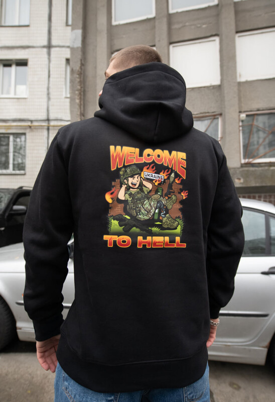 Патріотичне зимове худі Staff x Buffalo black