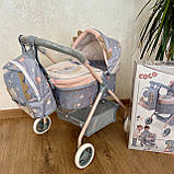 Іграшкова коляска для ляльки із сумочкою DeCuevas 86080, фото 2