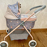 Іграшкова коляска для ляльки із сумочкою DeCuevas 86080, фото 7