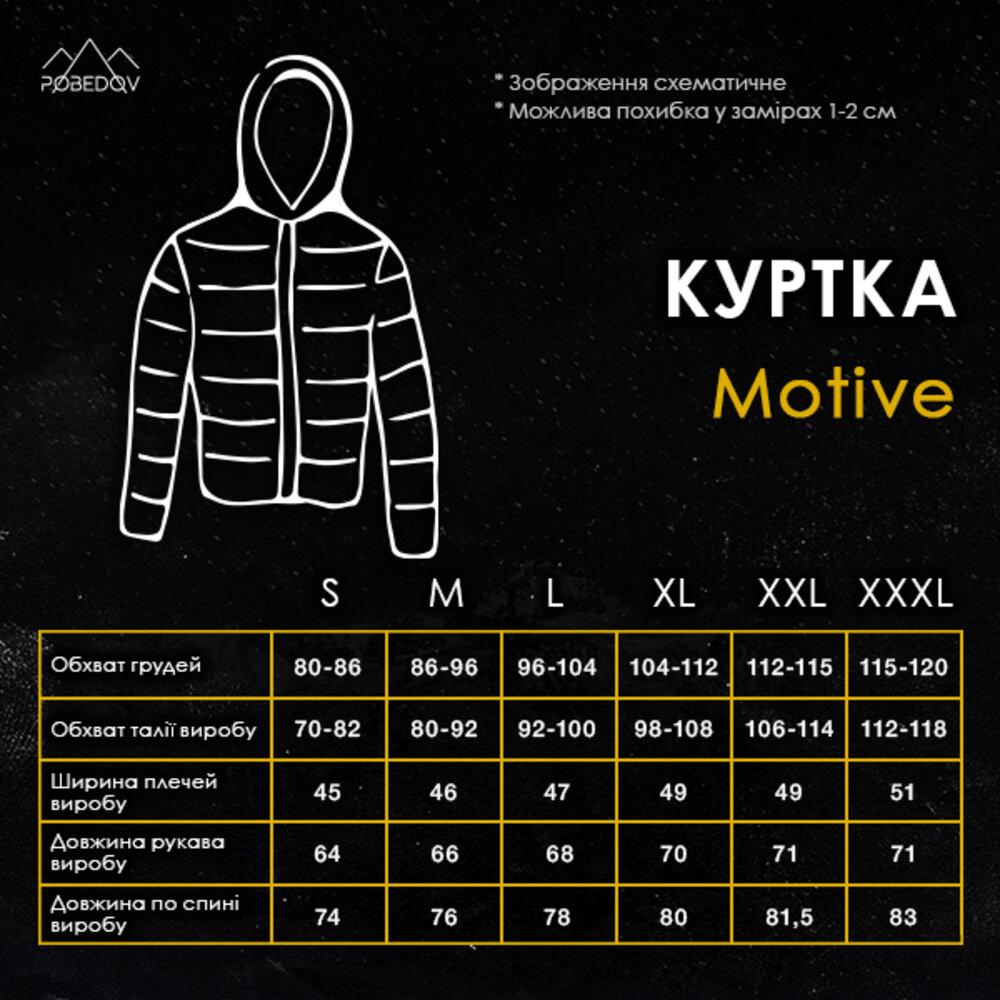 Куртка чоловіча демісезонна з капюшоном мультикам Pobedov Motive з липучками