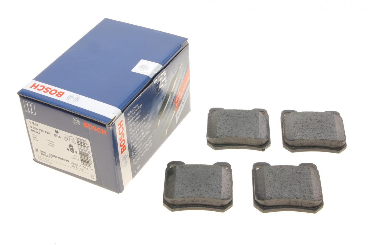 Колодки гальмівні задні Opel Omega A B 86-03 Vectra B 95-03 Senator A B 84-93 0 986 424 754