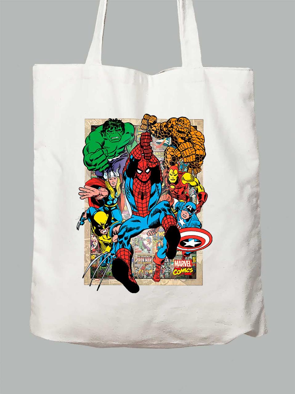 Екосумка з принтом Marvel Comics — Марвел комікс, 24010632
