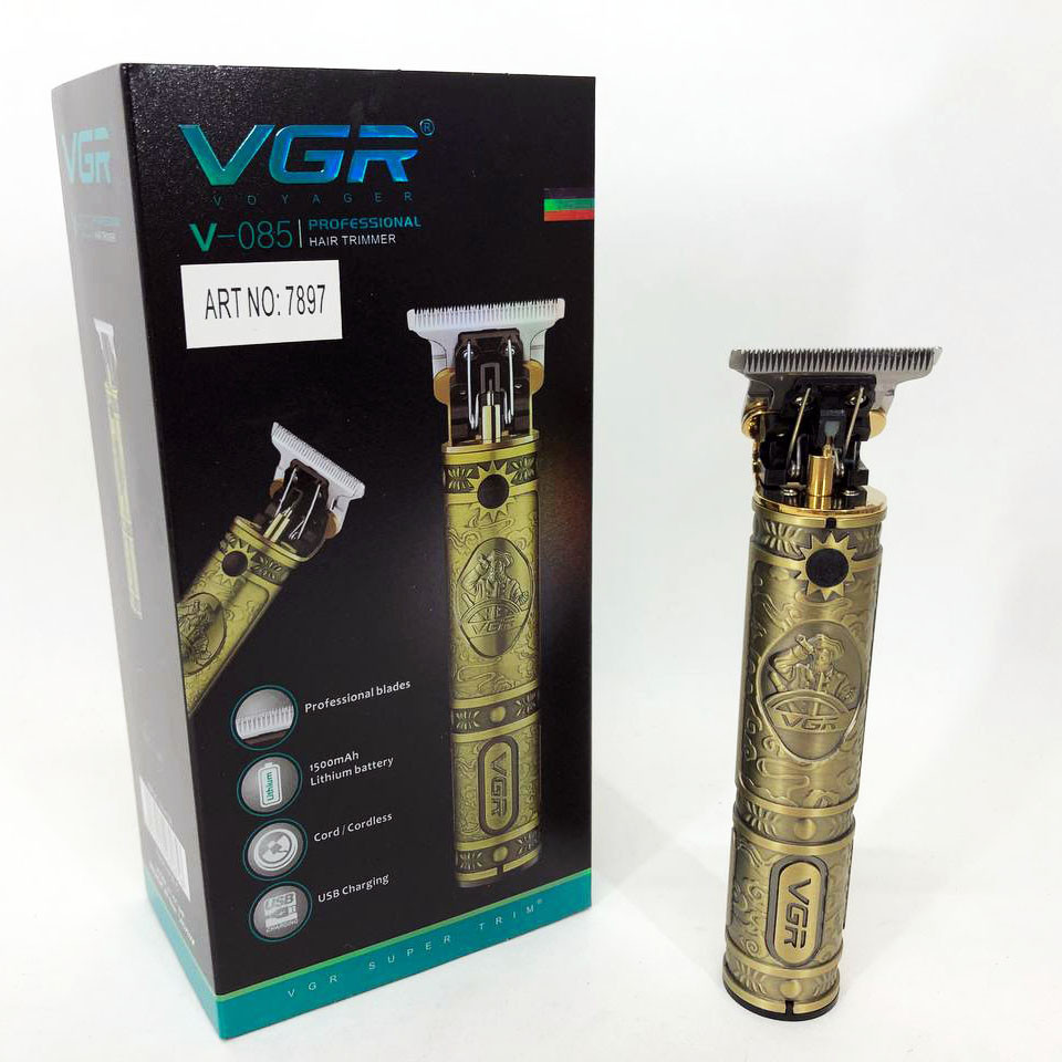 Тример для бороди від батарейок VGR V-085, професійна, Тример для тіла HT-296 чоловічий топ
