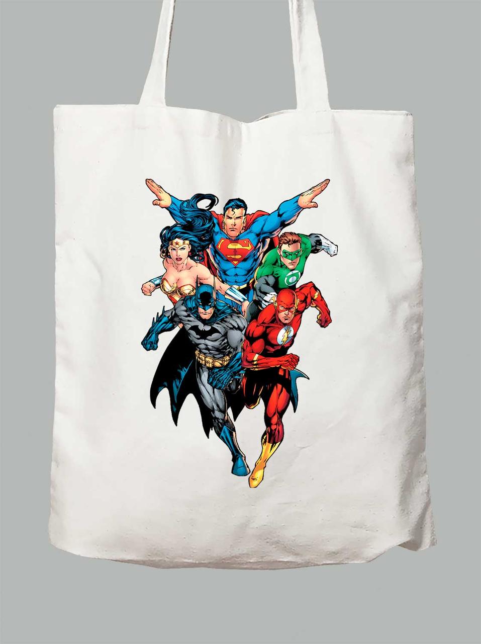 Екосумка з принтом коміксів DC comics — класика, 24010635