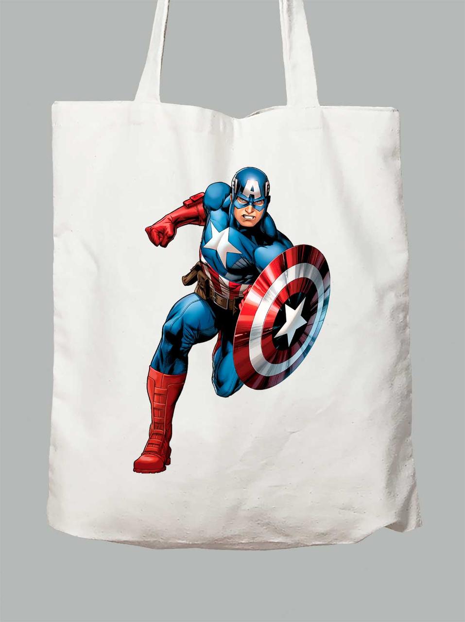 Екосумка з принтом Капітан Америка - Captain America, 24010644
