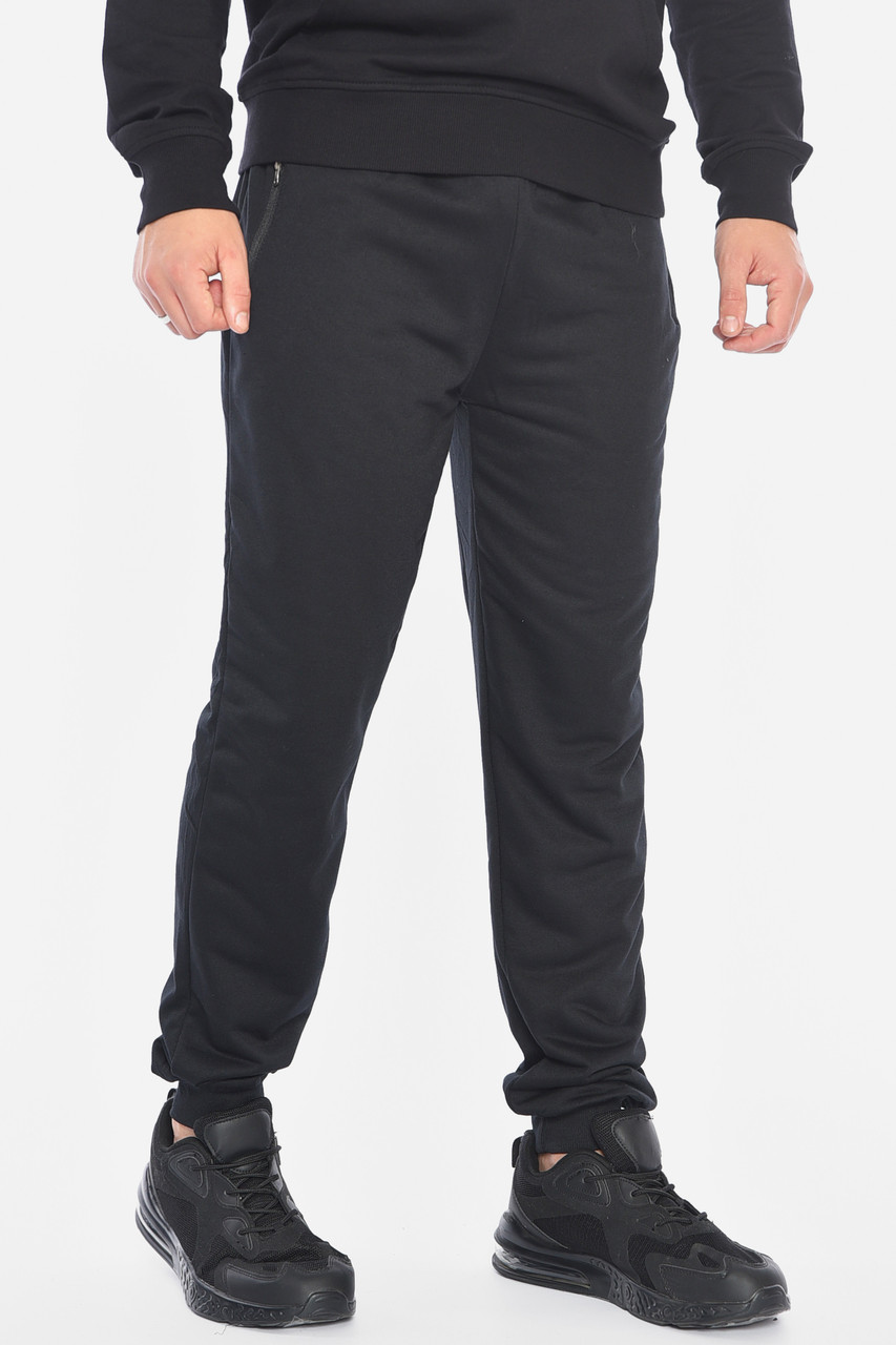 Спортивні штани чоловічі чорного кольору р.M 191905M, фото 1