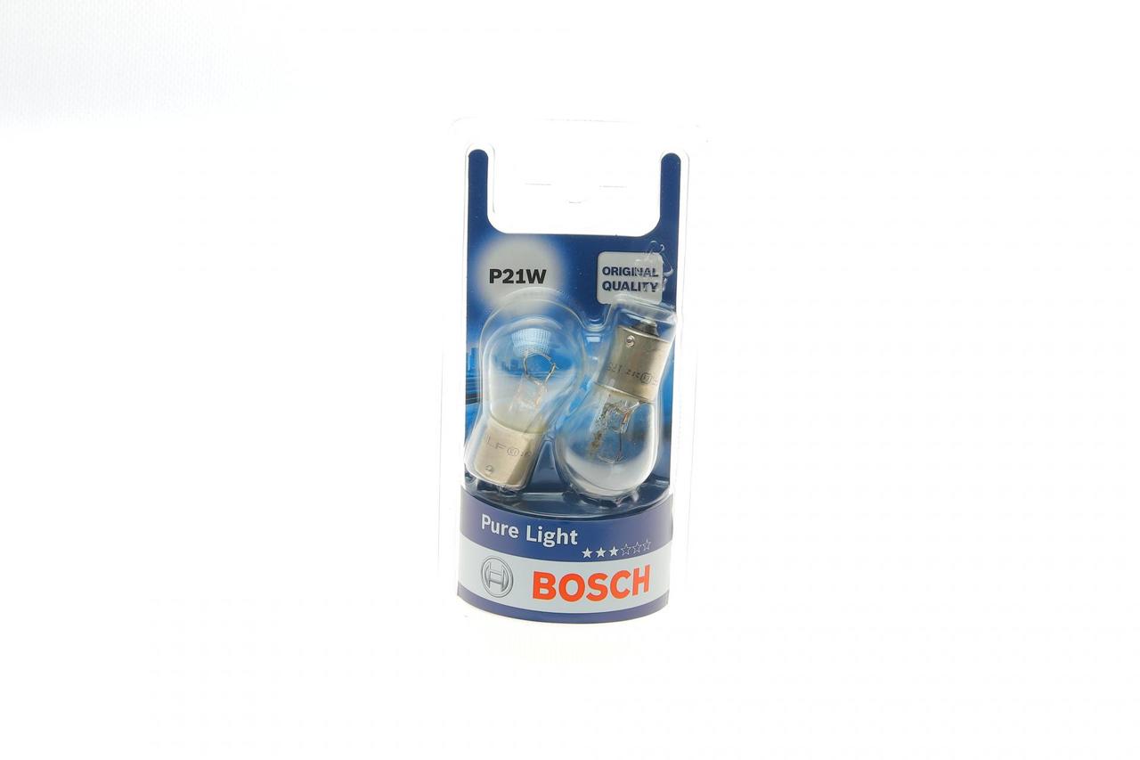 Автолампа P21W 12V 21W BA15s Pure Light BL  к-кт 2шт  1 987 301 017