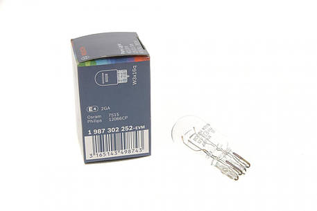 Автолампа W21 5W 12V 21 5W W3x16q Pure Light 380W без цоколя 1 987 302 252, фото 1