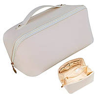 Дорожная косметичка-органайзер (23,5×13×13см), Белый / Женская косметичка / Косметичка с полным доступом