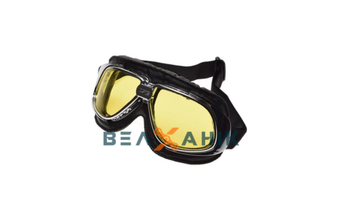 Окуляри для ретро шолома T10 Yellow, фото 1