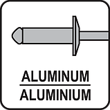 Дворучний Витяжний Клепальник 328 мм Для Заклепок Ø 3.2, 4 4.8, 6.4 мм YATO (YT-36092), фото 7