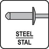 Дворучний Витяжний Клепальник 328 мм Для Заклепок Ø 3.2, 4 4.8, 6.4 мм YATO (YT-36092), фото 9