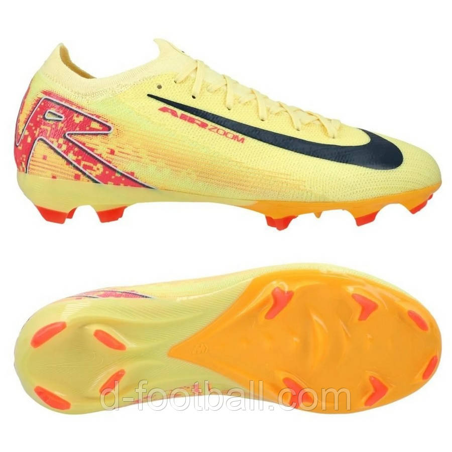 Дитячі футбольні бутси Nike Air Zoom Mercurial Vapor 16 Pro x Mbappe FG Junior HF5450-800, Жовтий, Розмір