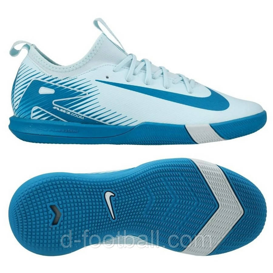 Дитячі футзалки Nike MERCURIAL JR ZOOM VAPOR 16 ACADEMY IC FQ8411-400, Блакитний, Розмір (EU) — 32, фото 1