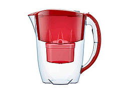 Фільтр-глечик ДЖАСПЕР 2,8л (червоний) з картриджем ТМ АКВАФОР