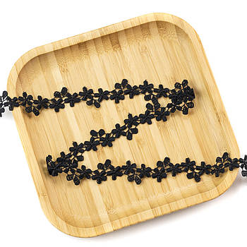 Чорне мереживо 20мм відріз 1м MER119