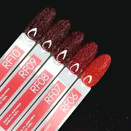 Гель-лак Moon Full Red Flashing Disсo