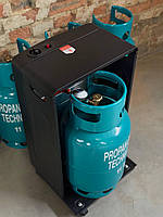 НАБІР обігрівальний GORDON PREMIUM: Газовий обігрівач 4200 Вт, редуктор, шланг та балон для пропану/бутану 27 л