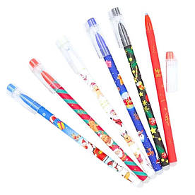 Ручка Josef Otten пиши-стирай, синя, Merry Christmas