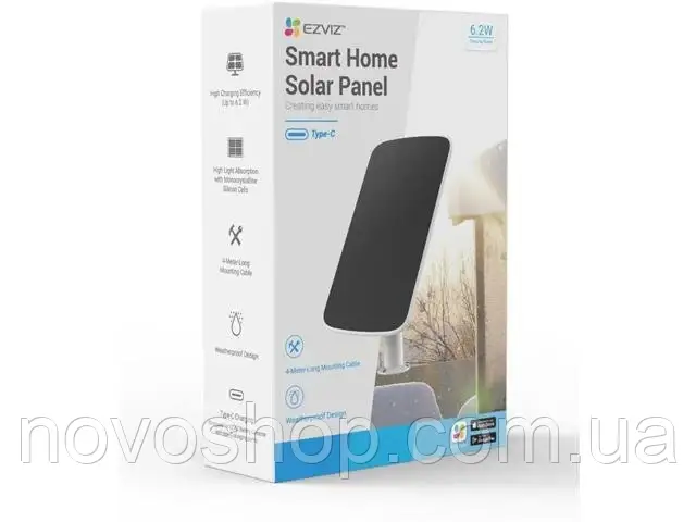 EZVIZ CMT-Solar-Panel-E Панель сонячної зарядки Type-C