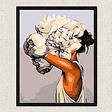 Картина за номерами Люди. Чуттєва дівчина у квітах 40*50 см Art Craft 10017-AC, фото 4