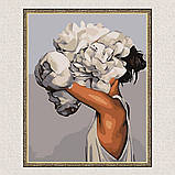 Картина за номерами Люди. Чуттєва дівчина у квітах 40*50 см Art Craft 10017-AC, фото 5