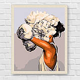 Картина за номерами Люди. Чуттєва дівчина у квітах 40*50 см Art Craft 10017-AC, фото 7