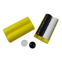 Набір шашок у ЖОВТОМУ пластиковому футлярі