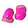 Захист роликовий наколінники налокітники накладки на кисті розмір М рожева HJ-D-M-pink, фото 3