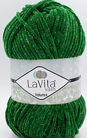 Пряжа Velurex Lavita-8148 зелений