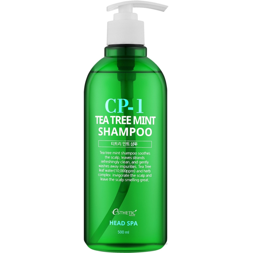Шампунь для волосся заспокійливий Esthetic House CP-1 Tea Tree Mint Shampoo 500 мл, фото 1