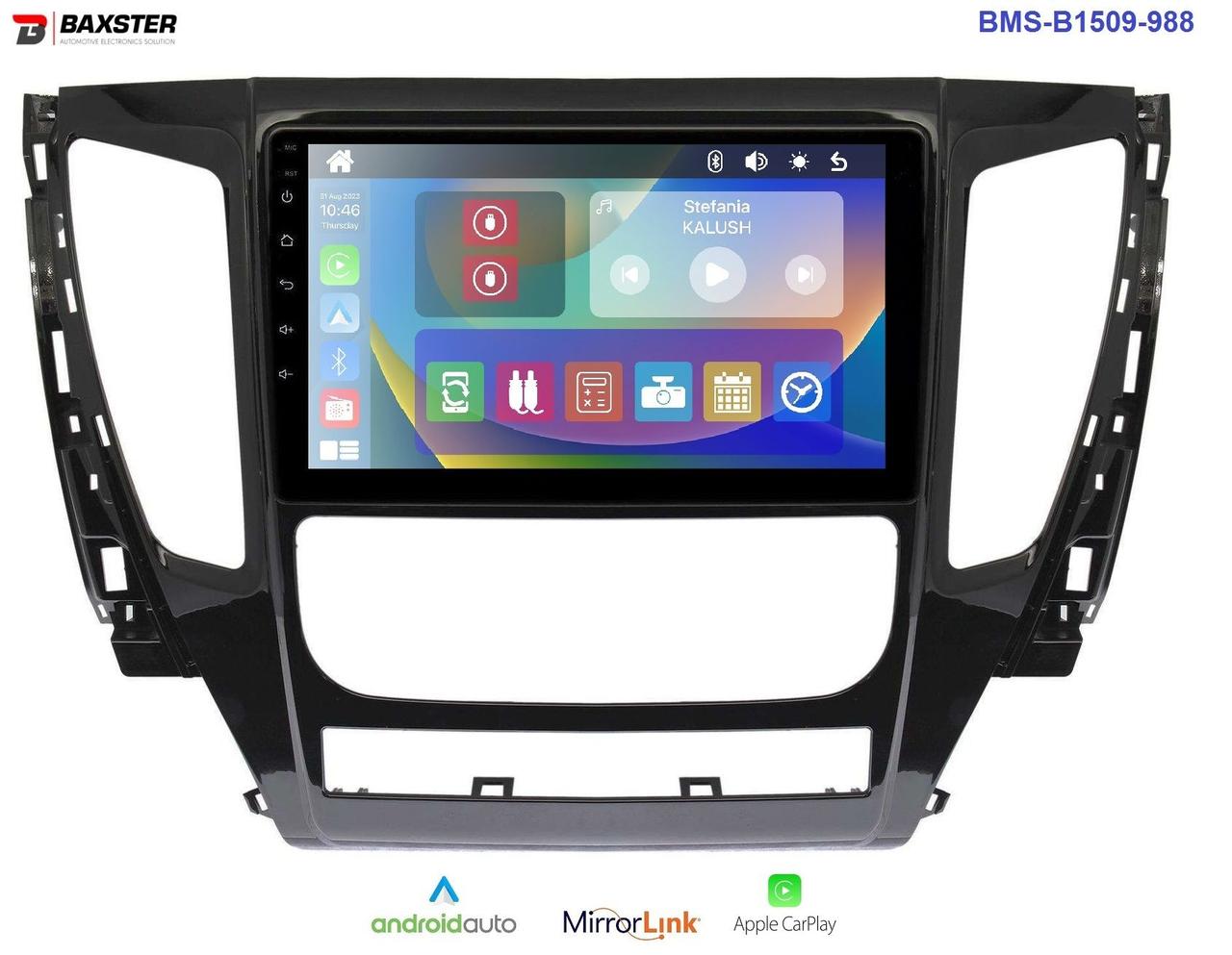 Штатна магнітола Baxster BMS-B1509-988 MITSUBISHI Pajero Sport 15-20